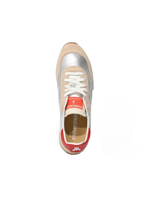 Sneakers Running SKIN laminate con Lettering Patrizia Pepe | 8Z0135 L154FG69